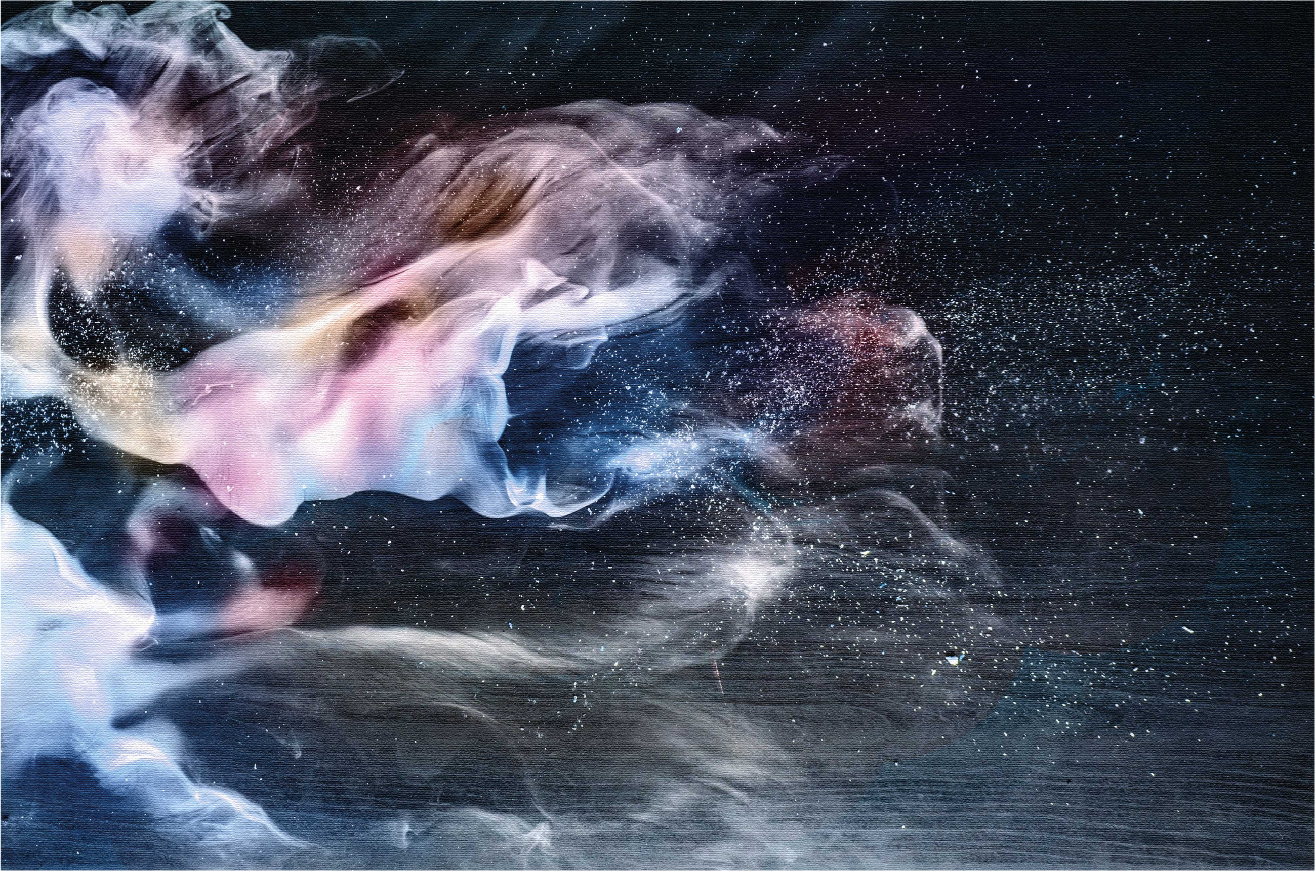 Vinyl Teppich Jugendzimmer kosmische rauchwirbel - TenStickers