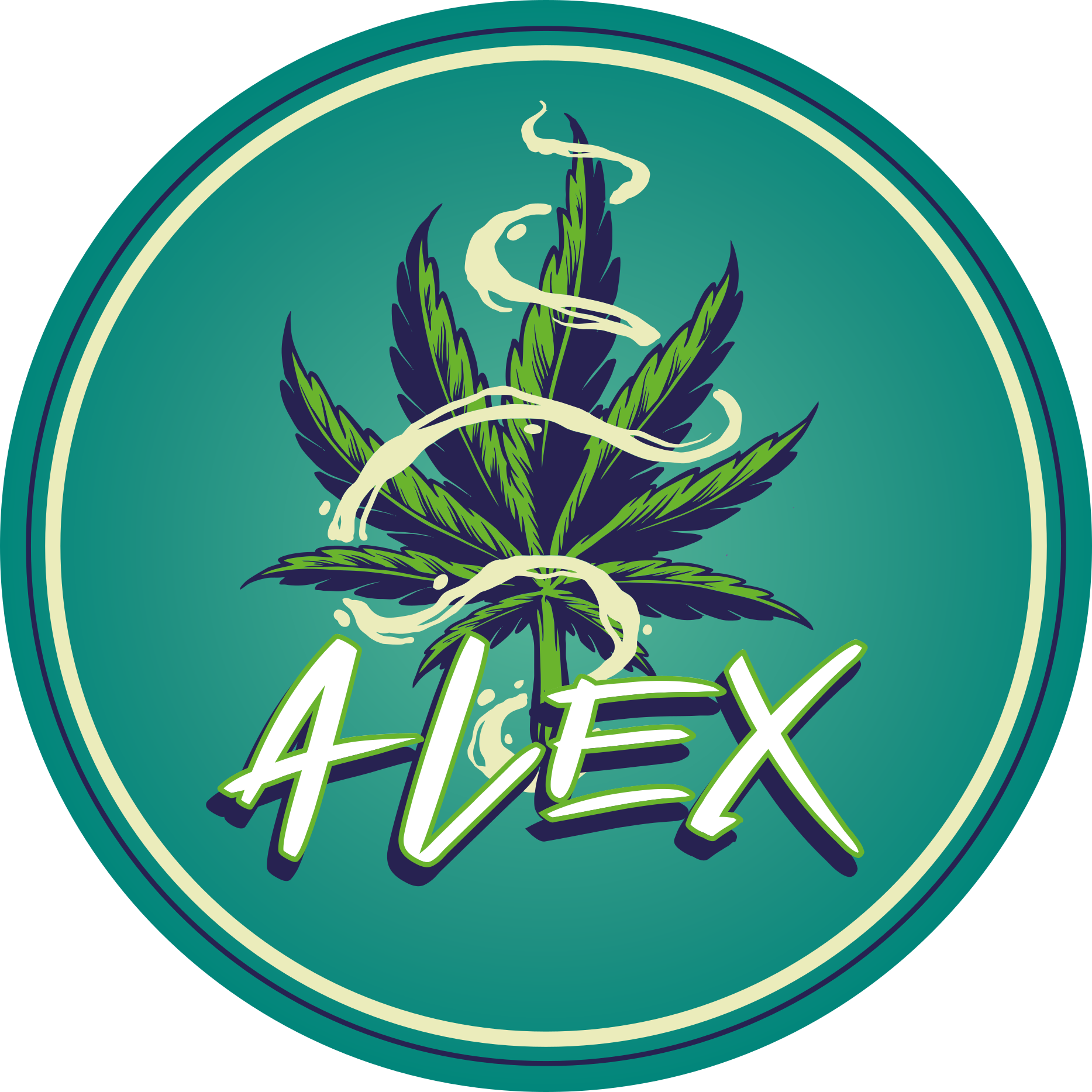 Vinyl Teppich Jugendzimmer namenskreis - TenStickers