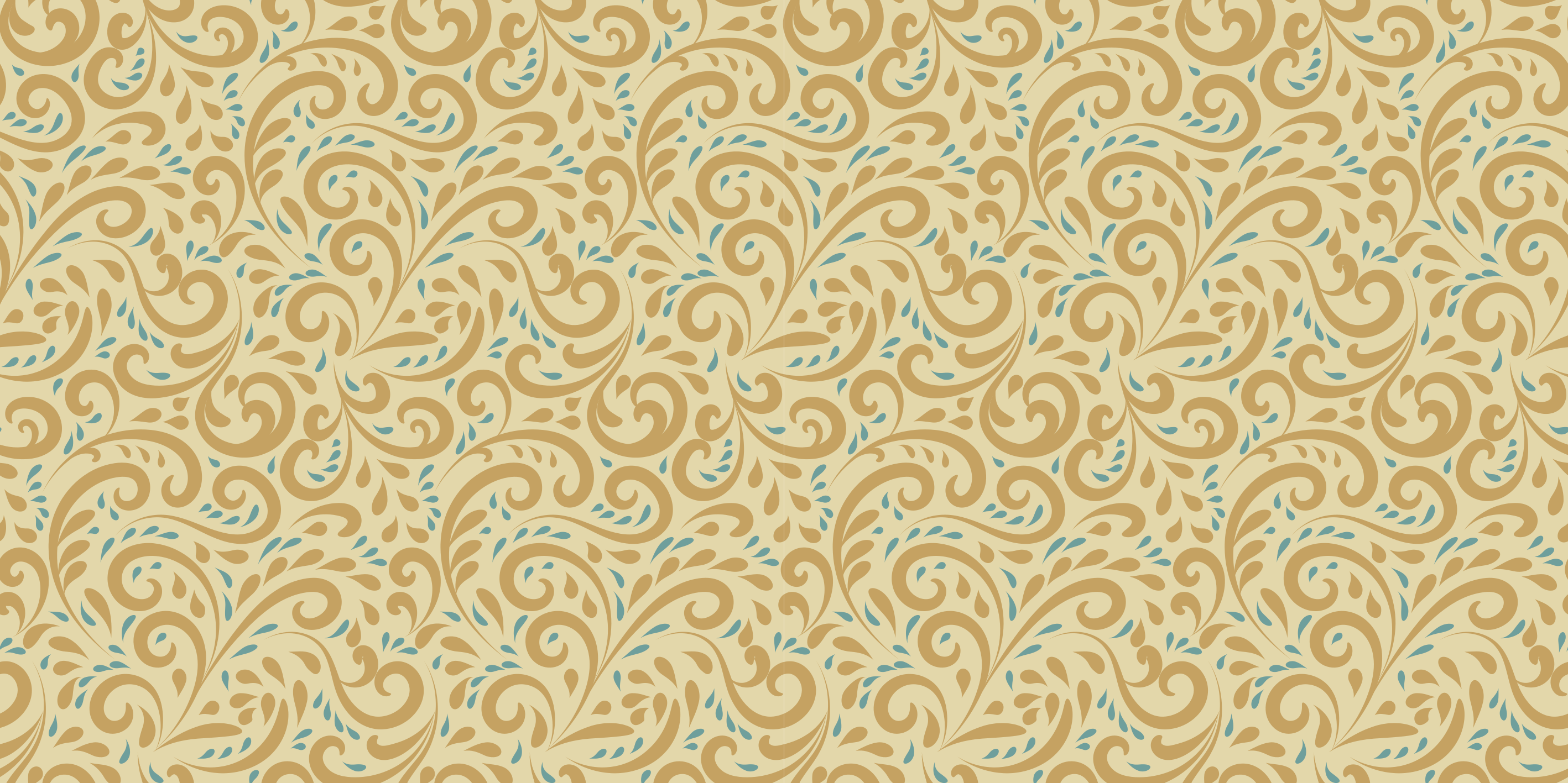 Vinyl teppich blumen mit botanischem wirbelmotiv - TenStickers