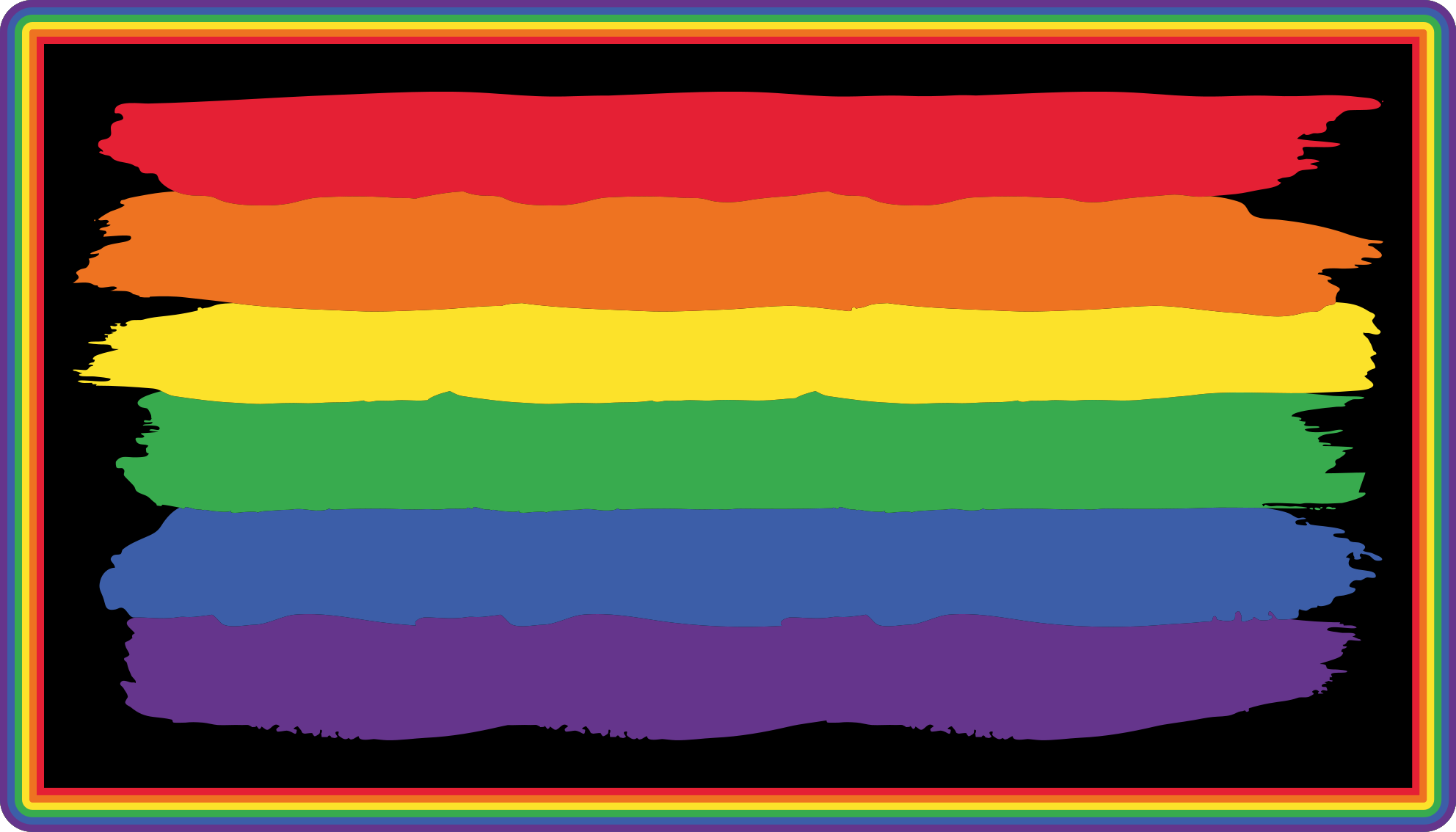 Vinylteppich Streifen bunte regenbogenstreifen - TenStickers