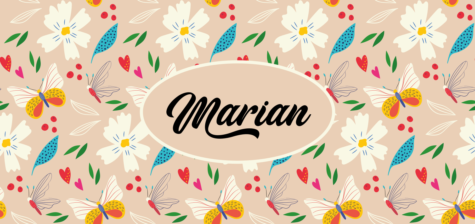 Vinyl Teppich Schlafzimmer benutzerdefinierte beige blumen - TenStickers