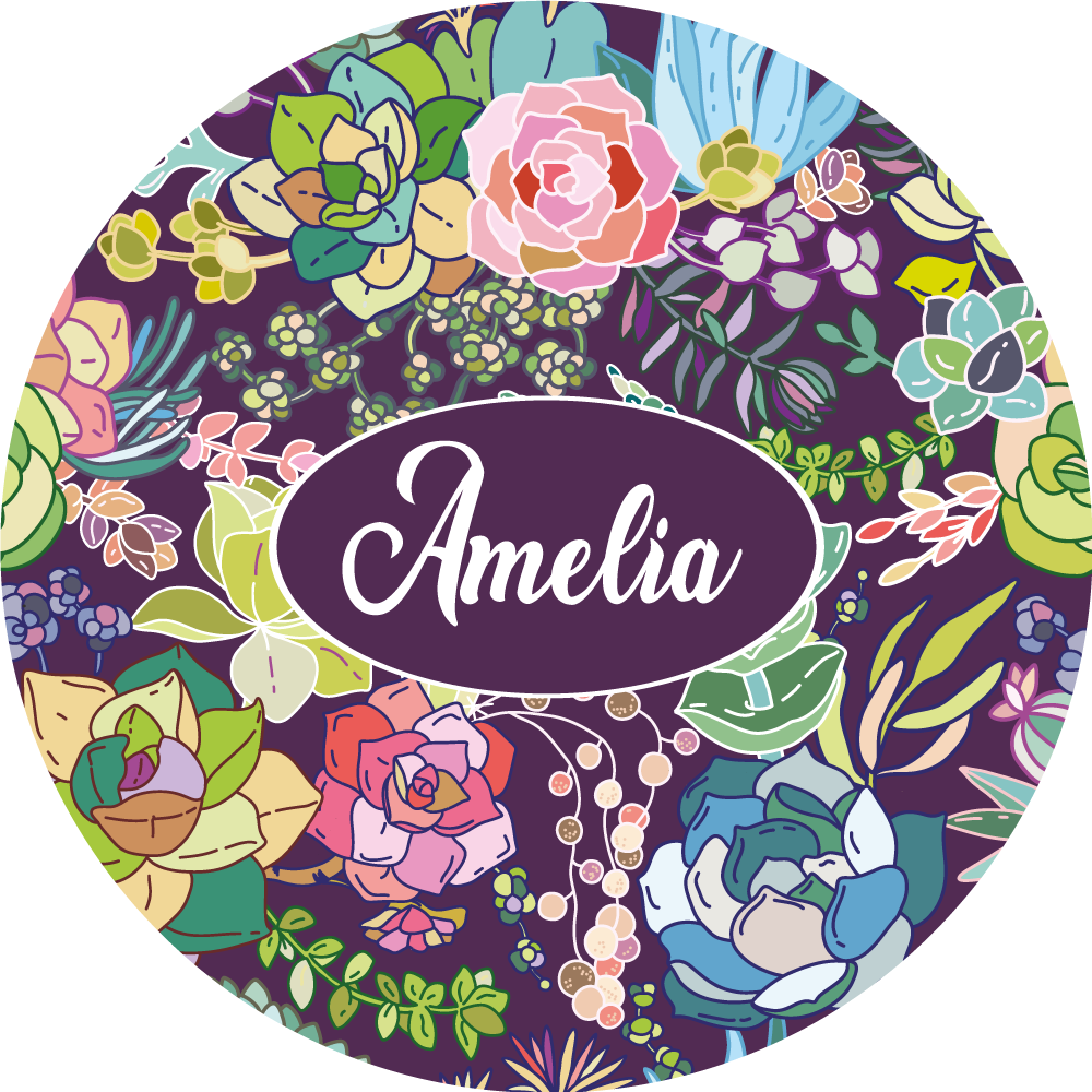 Vinyl Teppich Schlafzimmer benutzerdefiniertes blumenmuster - TenStickers
