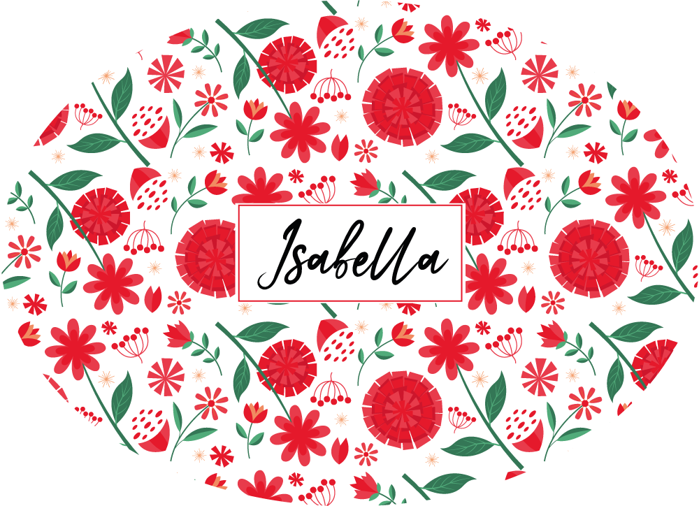 Vinyl Teppich Schlafzimmer benutzerdefinierte rote blumen - TenStickers