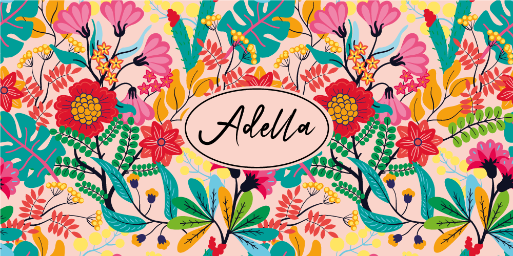 Vinyl Teppich Schlafzimmer florales individuelles design - TenStickers