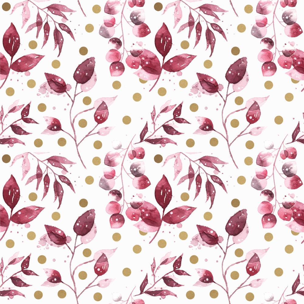 Vinyl teppich blumen mit botanischem druckmuster - TenStickers