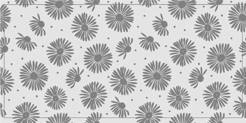 Vinyl Teppich Natur stilvolles blumenmuster - TenStickers