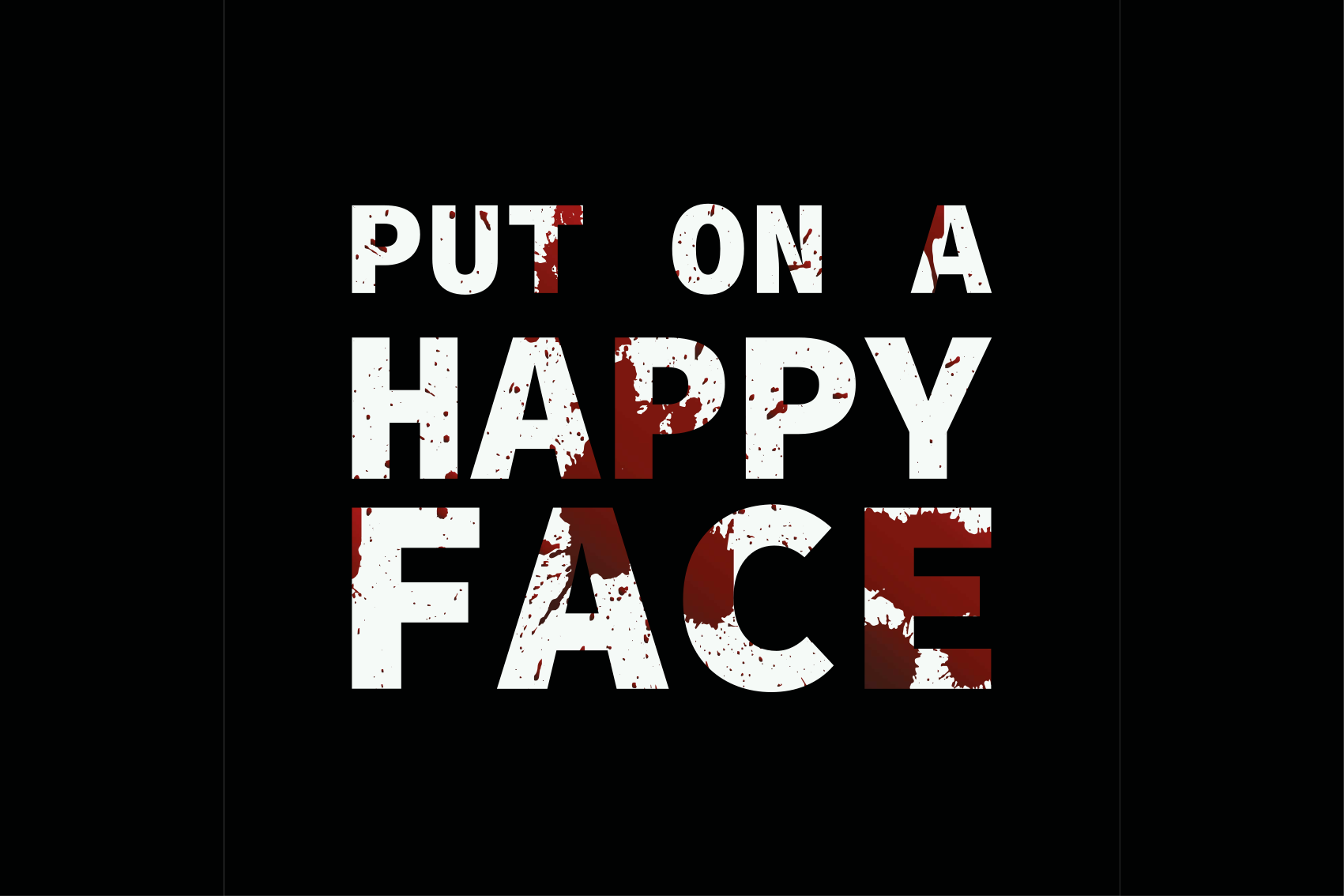 Vinyl Teppich Text aufs gesicht legen - TenStickers