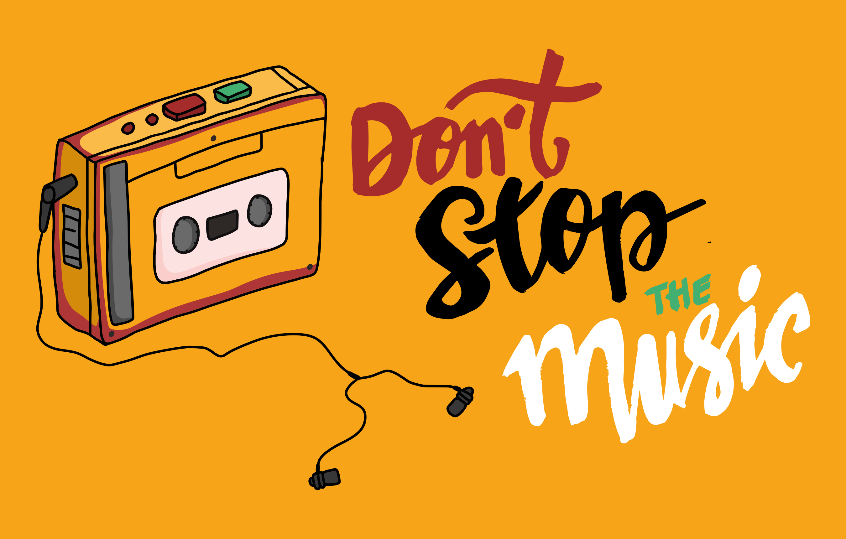 Vinyl Teppich Text retro-kassettenthema - TenStickers