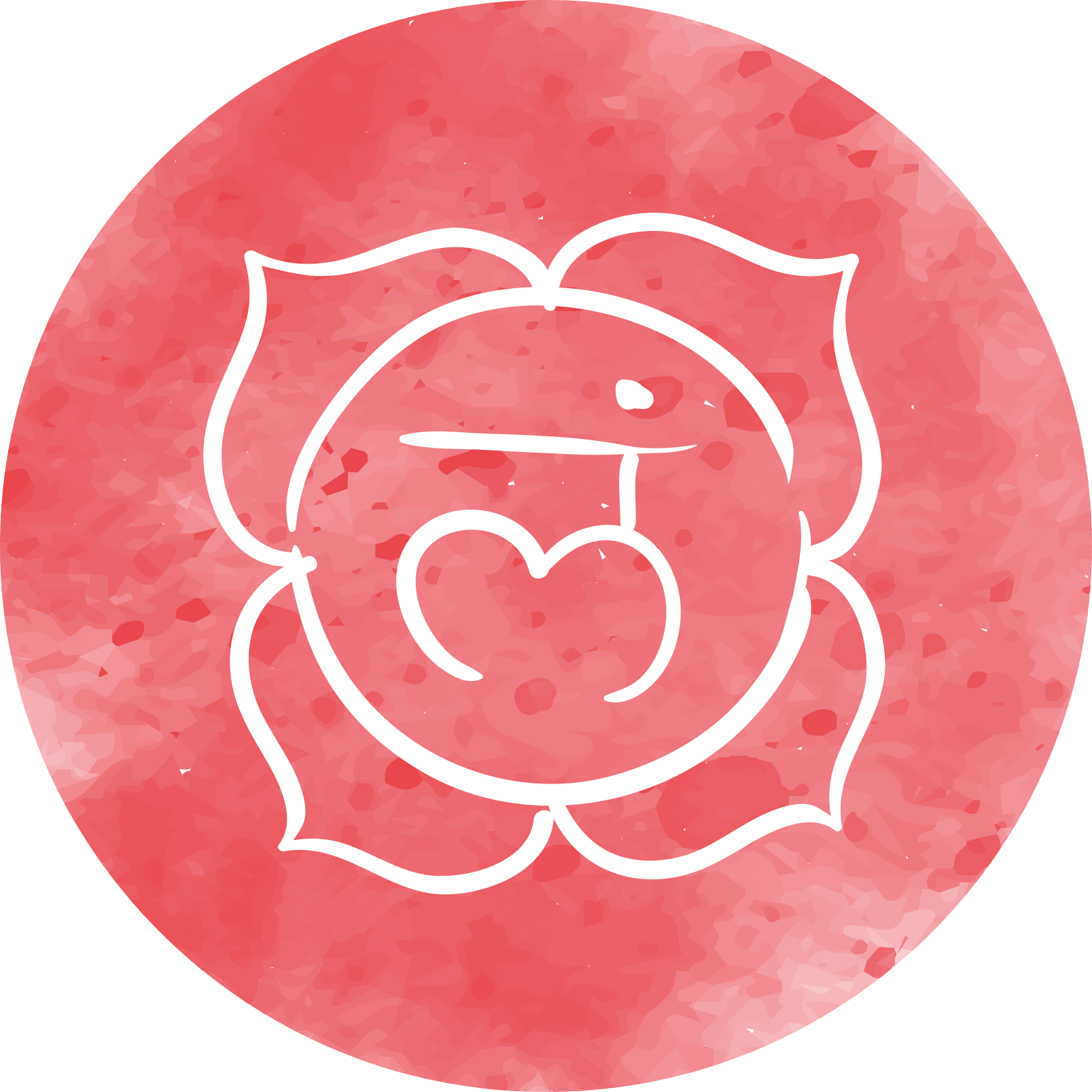 Vinylteppich Symbol des Wurzelchakras - TenStickers