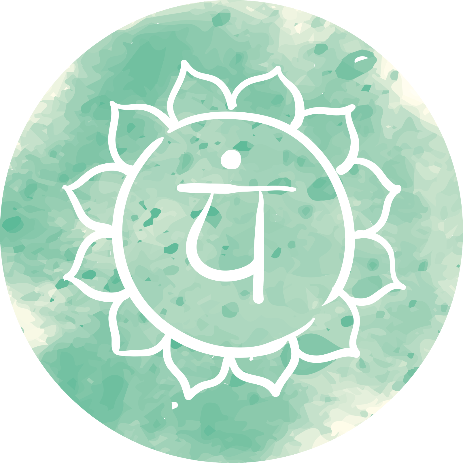 Vinyl Teppich Mandala lotus-chakra-symbol - TenStickers