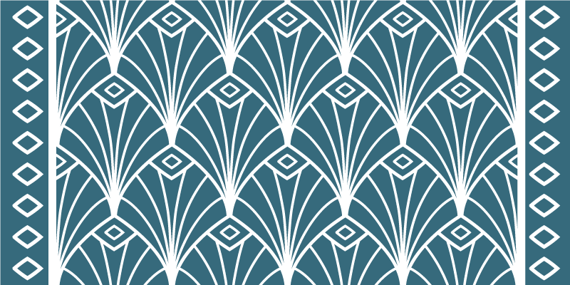 Vinyl Teppich kindlich art-deco-muster - TenStickers