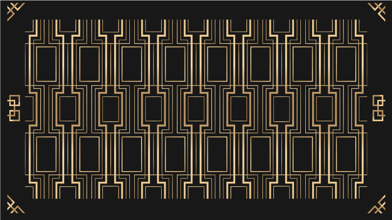 Vinyl Teppich modern elegante geometrische muster - TenStickers