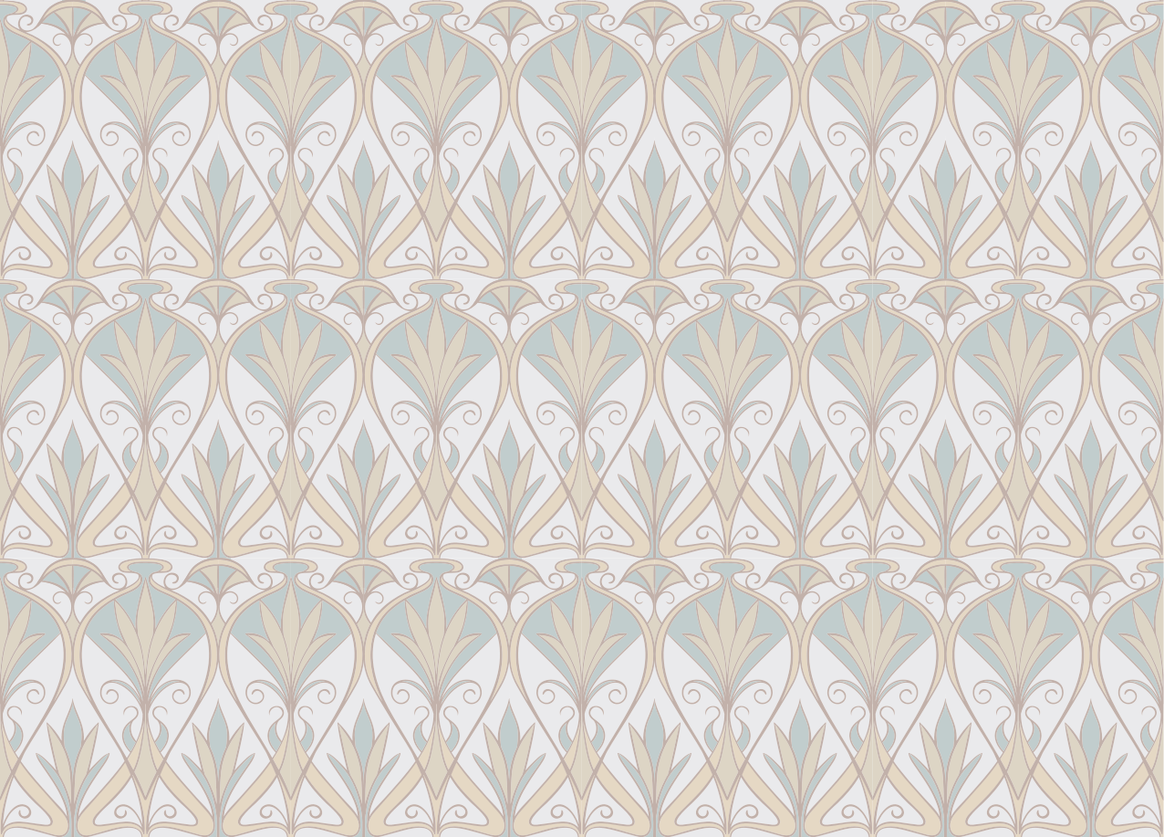 Vinyl Teppich minimalistisch elegante florale inspiration - TenStickers