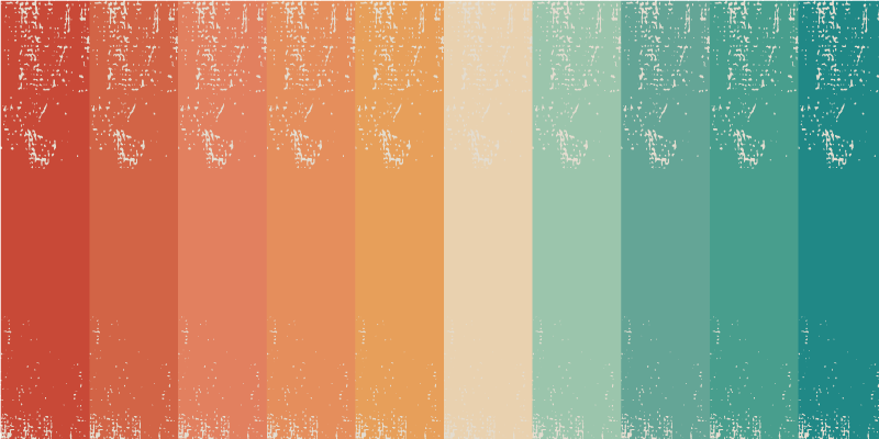 Vinylteppich Vintage Retro gestreifter regenbogen - TenStickers