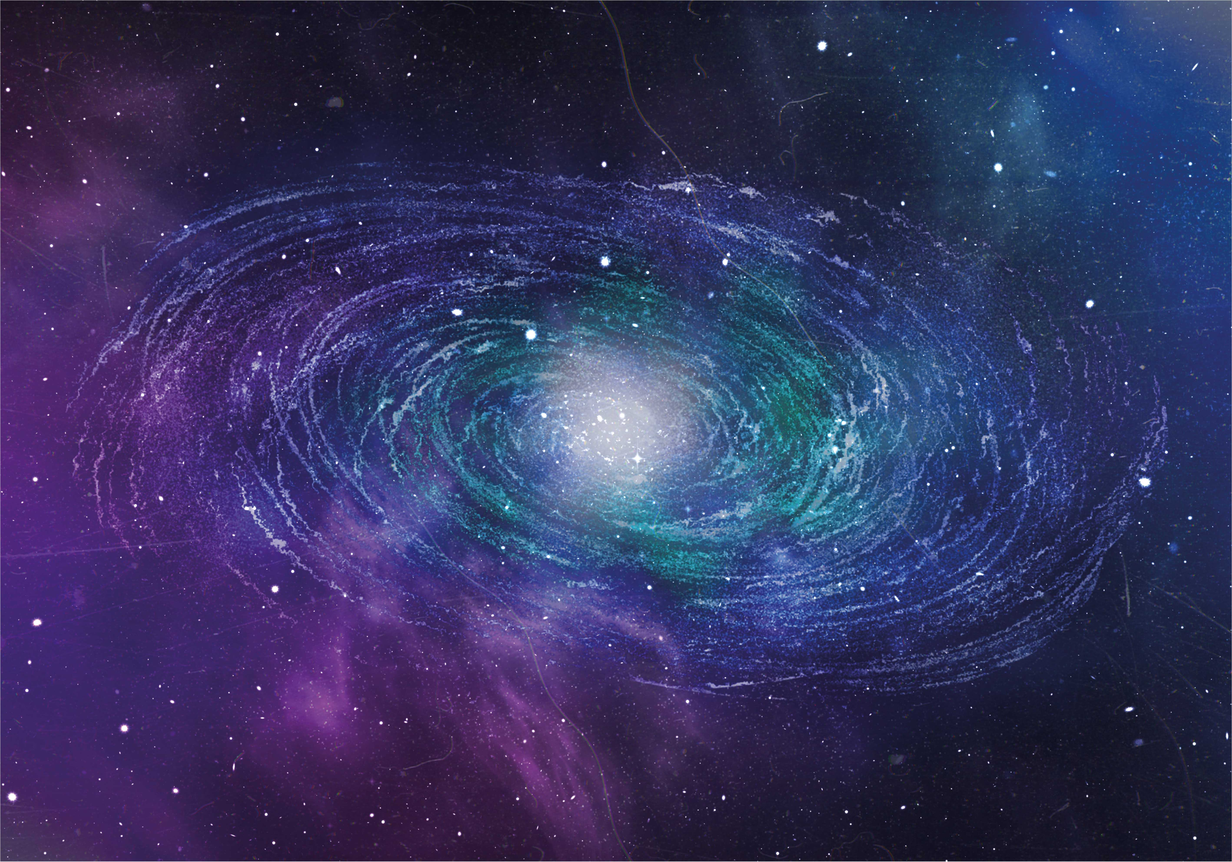 Vinylteppich Natur Weltraumring aus sternen gebildet - TenStickers