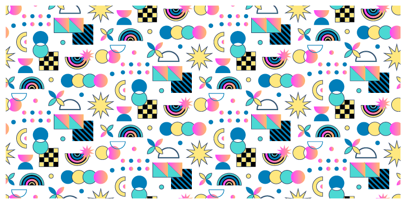 Vinylteppich Vintage Abstrakte geometrische formen - TenStickers