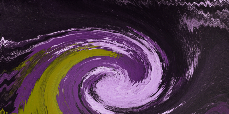 Vinyl Teppich Jugendzimmer spiralförmige farbströme - TenStickers