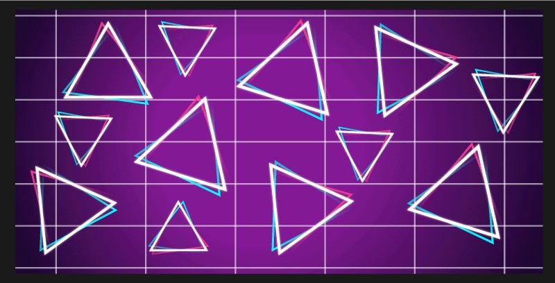 Vinyl Teppich geometrisch lebendiges dreiecksmuster - TenStickers