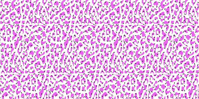 Vinyl Teppich Tiermuster fuchsia leopardenmuster - TenStickers