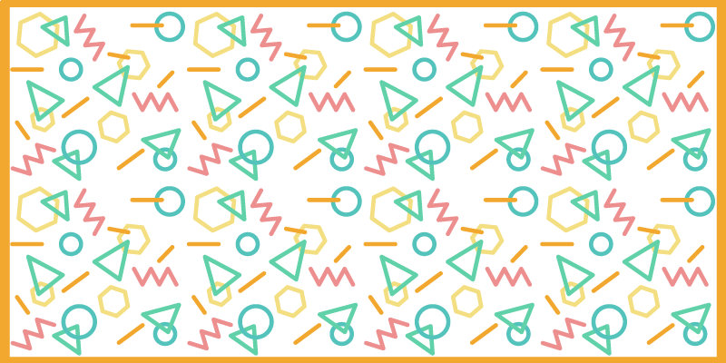 Vinyl Teppich kindlich bunte formmuster - TenStickers