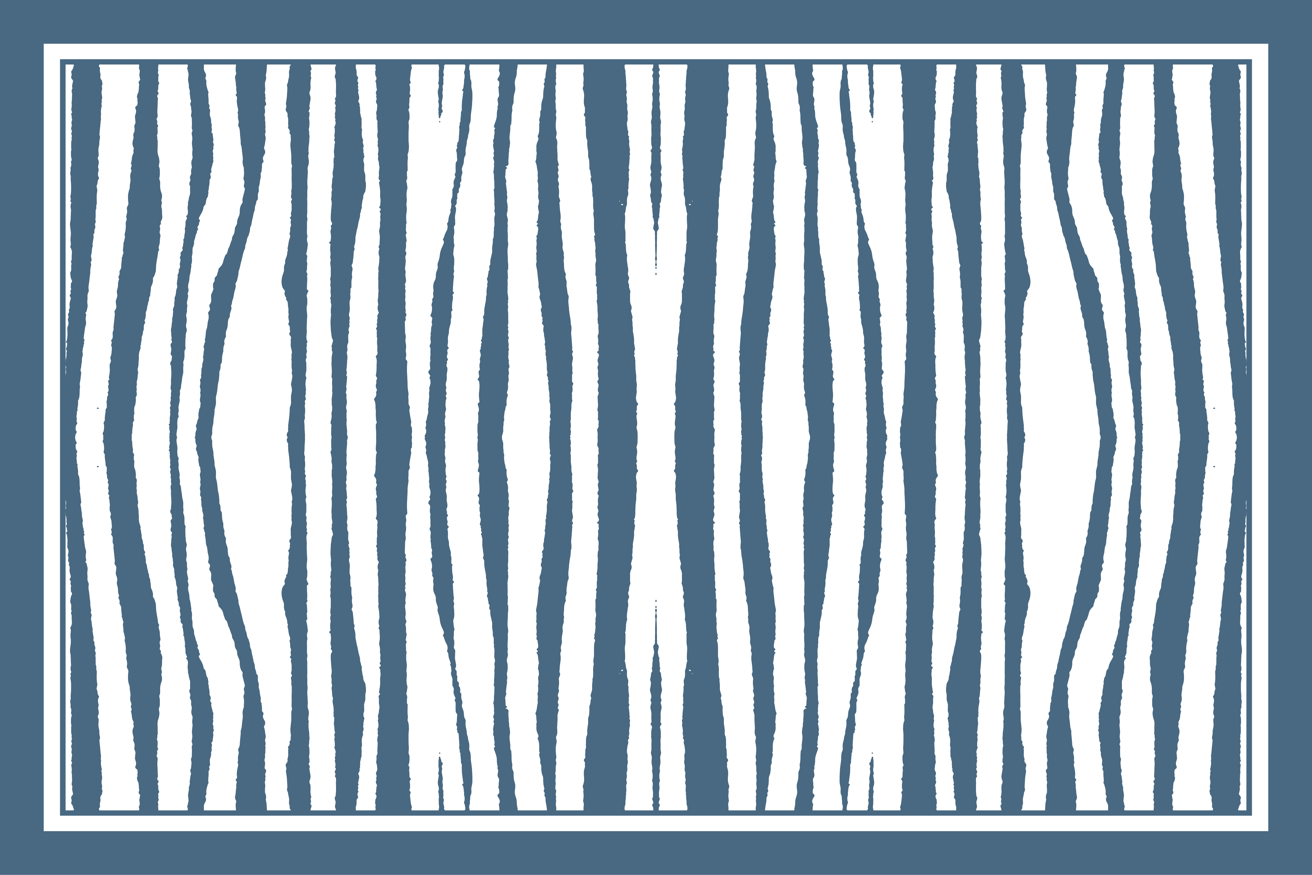 Vinyl Teppich Tiermuster blaue zebrastreifen - TenStickers