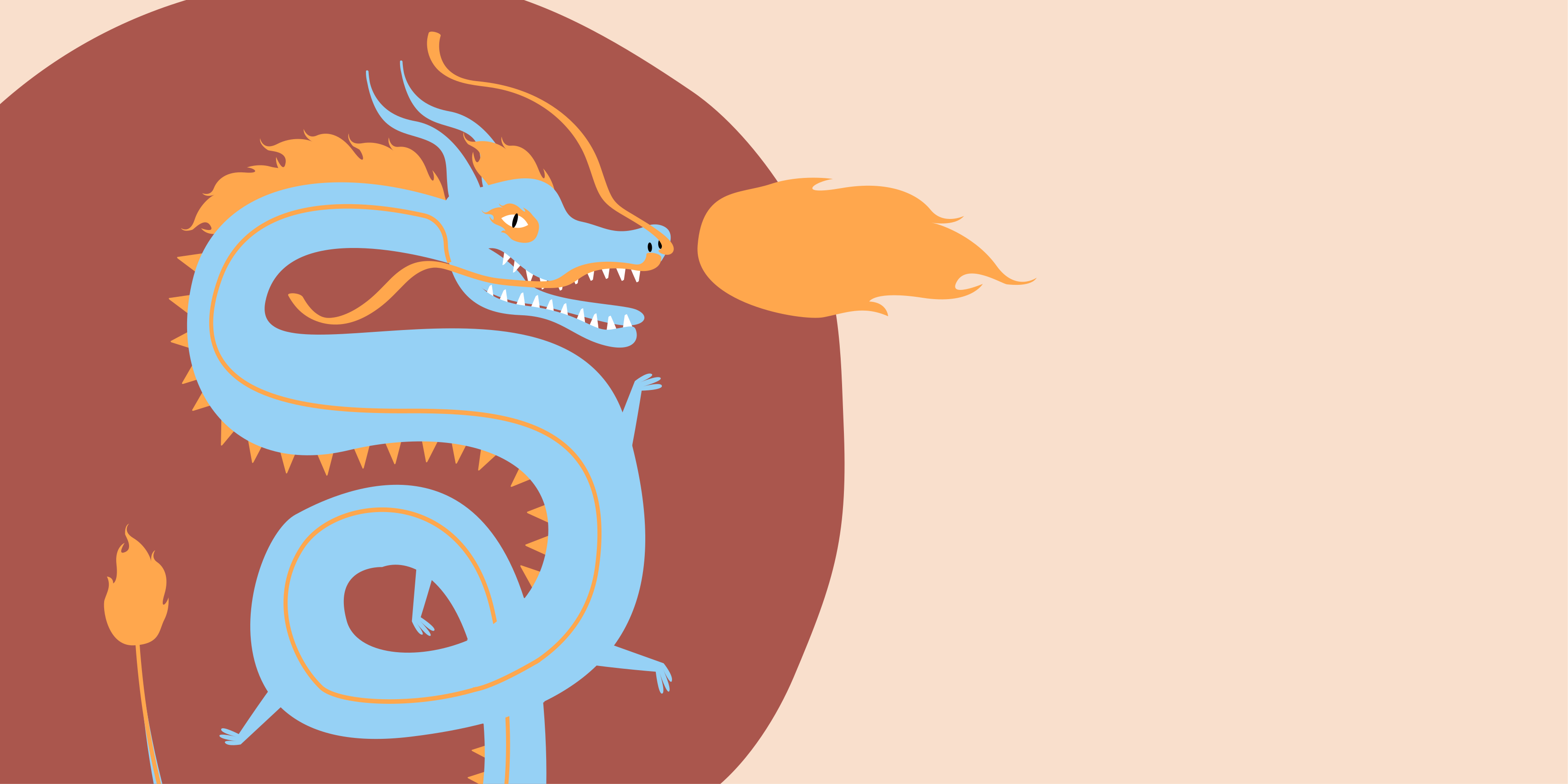 Vinyl Teppich ethnisch drachengeist - TenStickers