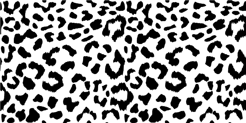 Vinyl Teppich Tiermuster schwarzes leopardenmuster - TenStickers