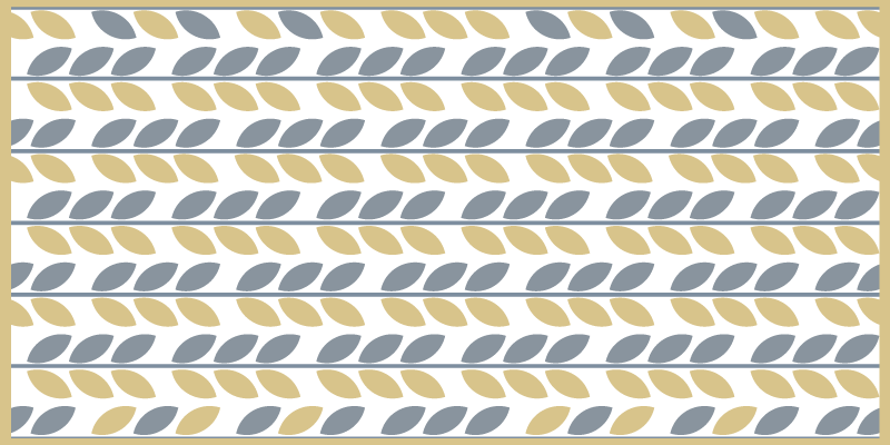 Vinyl Teppich Natur blattmuster streifen - TenStickers