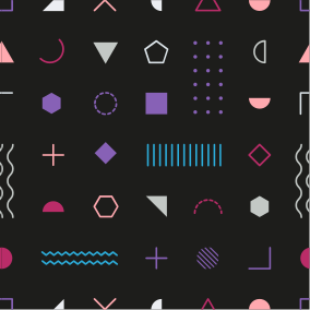 Vinyl Teppich geometrisch verspielte formenanzeige - TenStickers