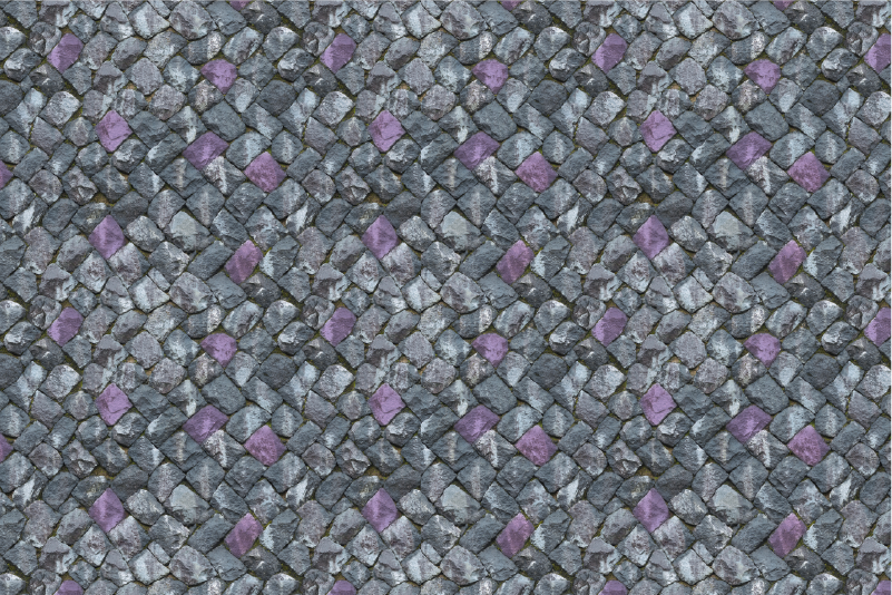 Vinylteppich Steinoptik grau gepflasterter gehweg - TenStickers