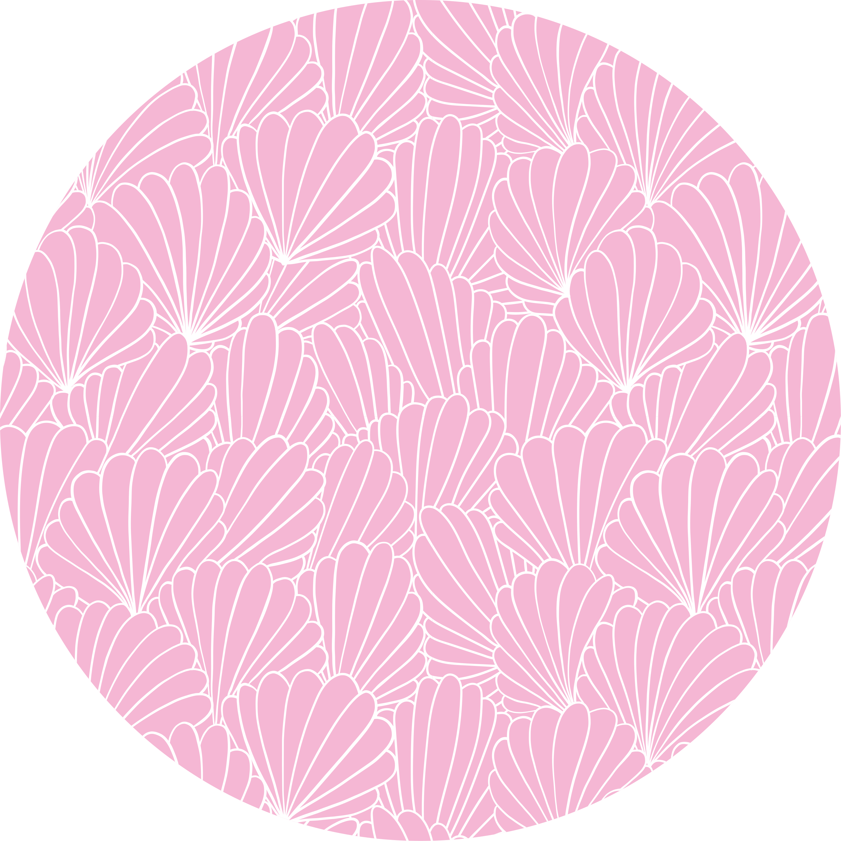 Vinyl Teppich Bad rosa muschelmuster - TenStickers
