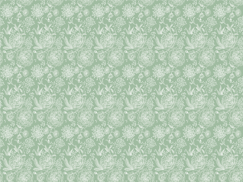 Vinyl Teppich Blumen florale Eleganz Oberfläche - TenStickers