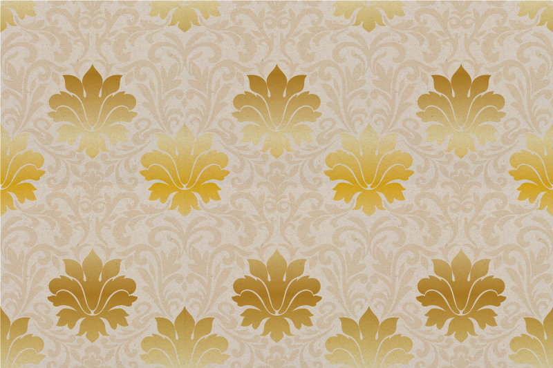 Vinyl Teppich Vintage barock muster eleganz - TenStickers