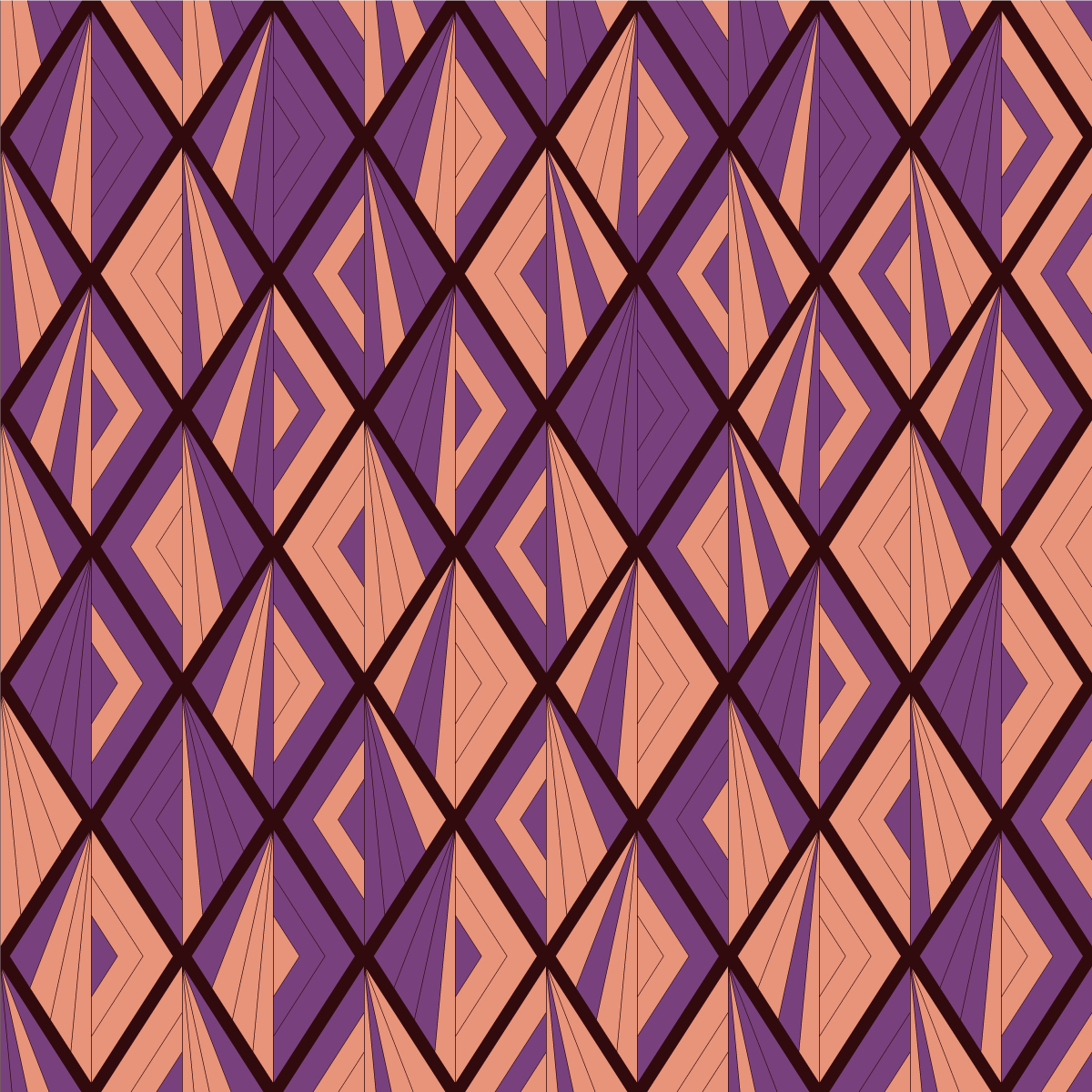 Vinyl Teppich geometrisch geometrisches muster harmonie - TenStickers