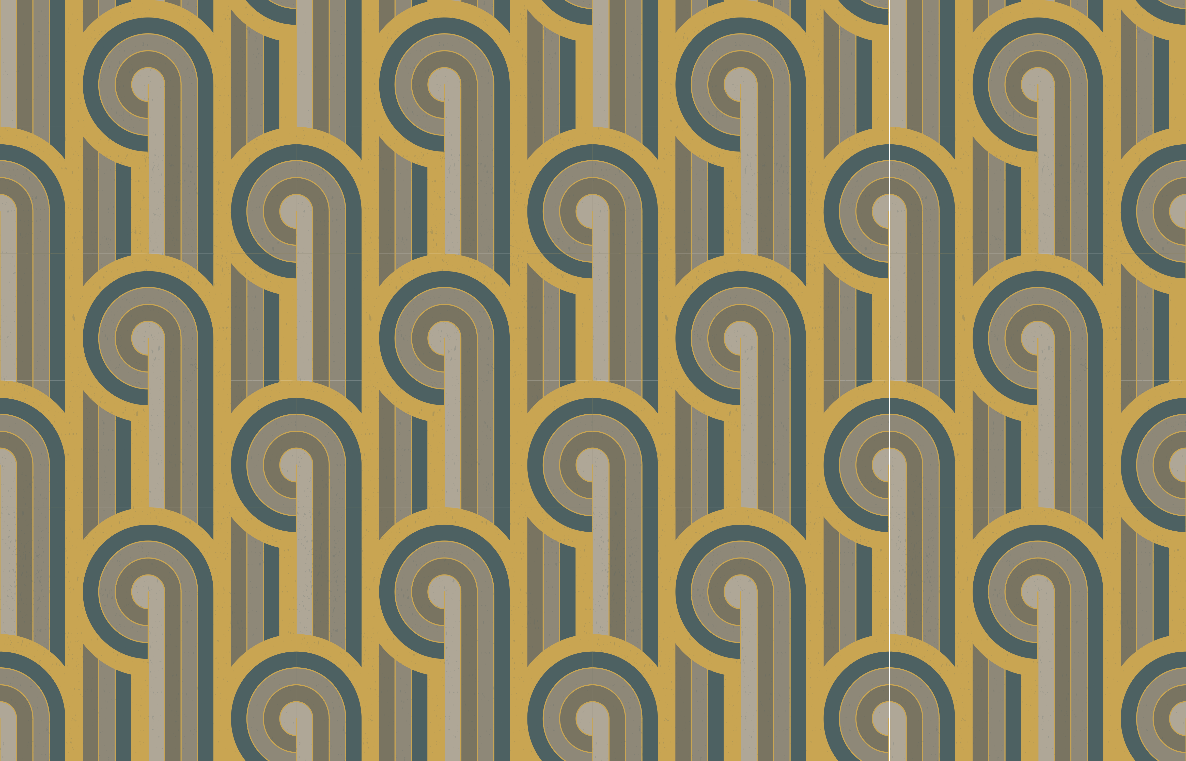 Vinyl Teppich Vintage geometrisches muster eleganz - TenStickers