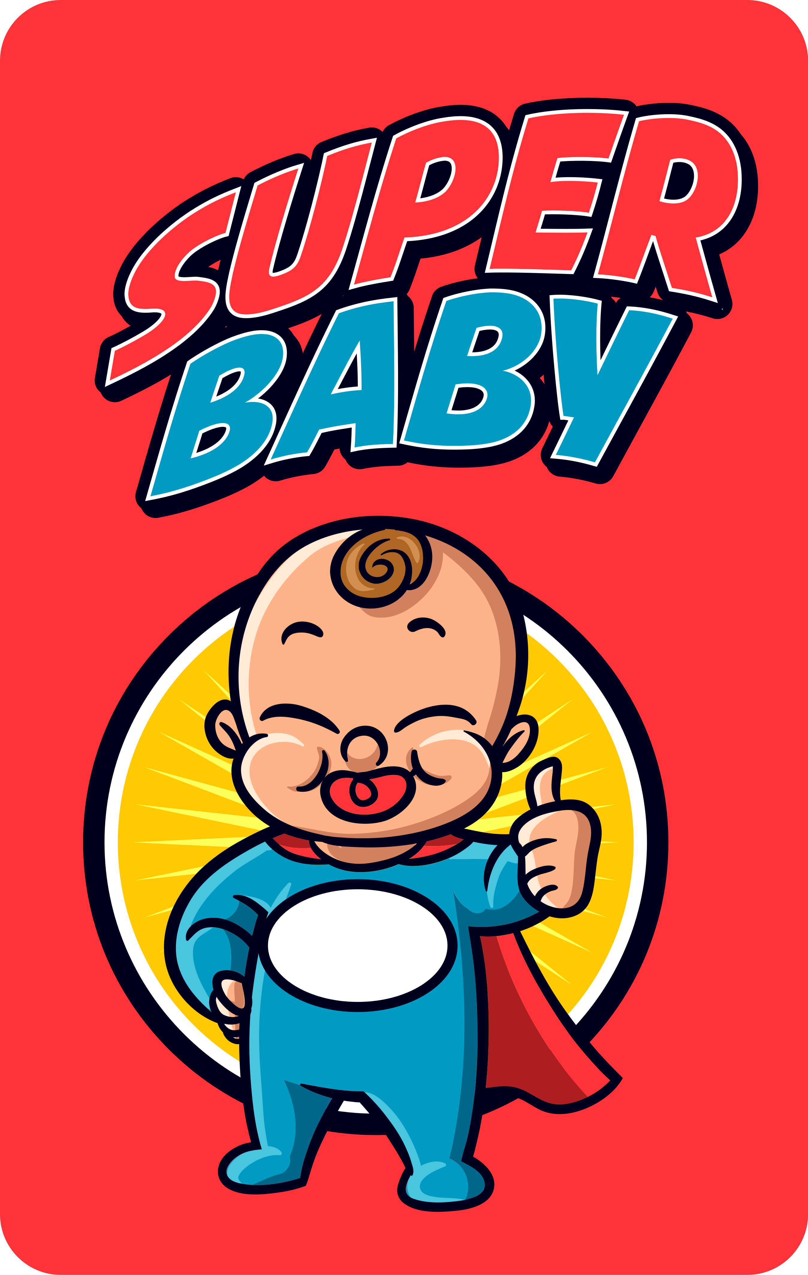 Vinyl Teppich Baby superhelden-kleinkind-thema - TenStickers
