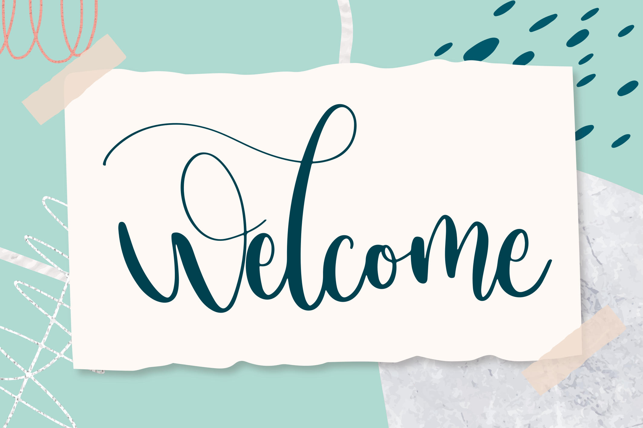 Vinyl Teppich Spruch eleganter eingangstext - TenStickers