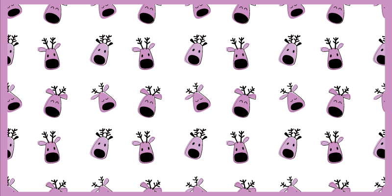 Vinyl Teppich Baby rentier illustrationen - TenStickers