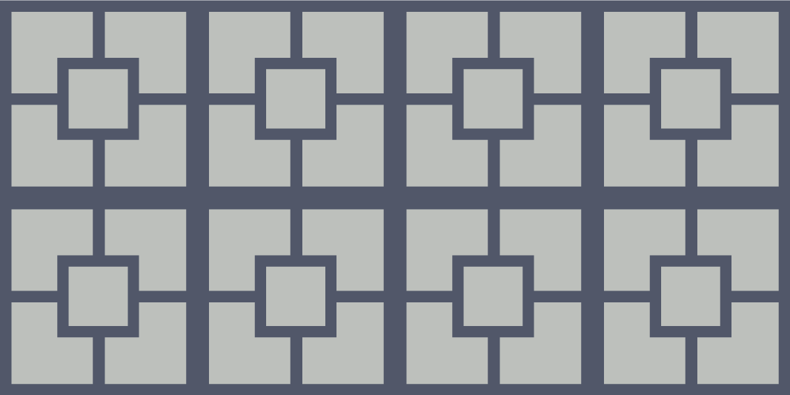 Vinyl Teppich geometrisch geometrisches quadratisches muster - TenStickers