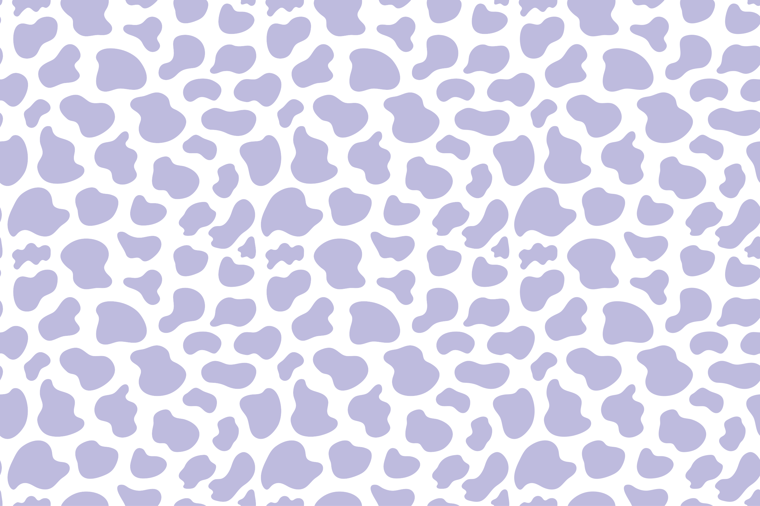 Vinylteppich Animal Print Lila kuh-print - TenStickers