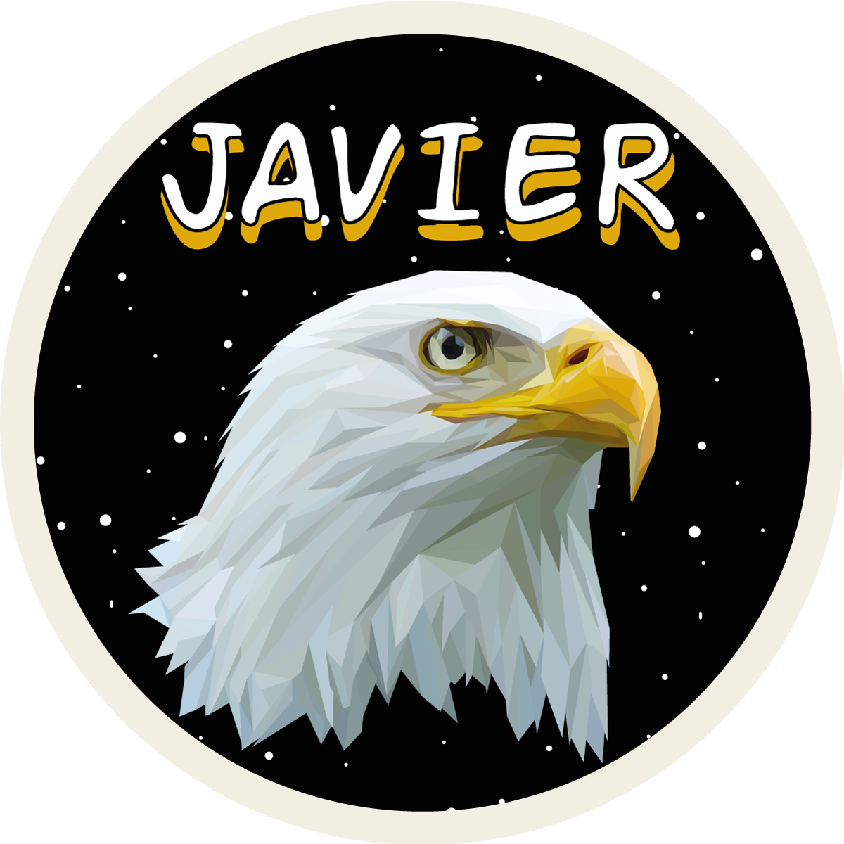 Vinyl Teppich mit Namen anpassbarer adler - TenStickers