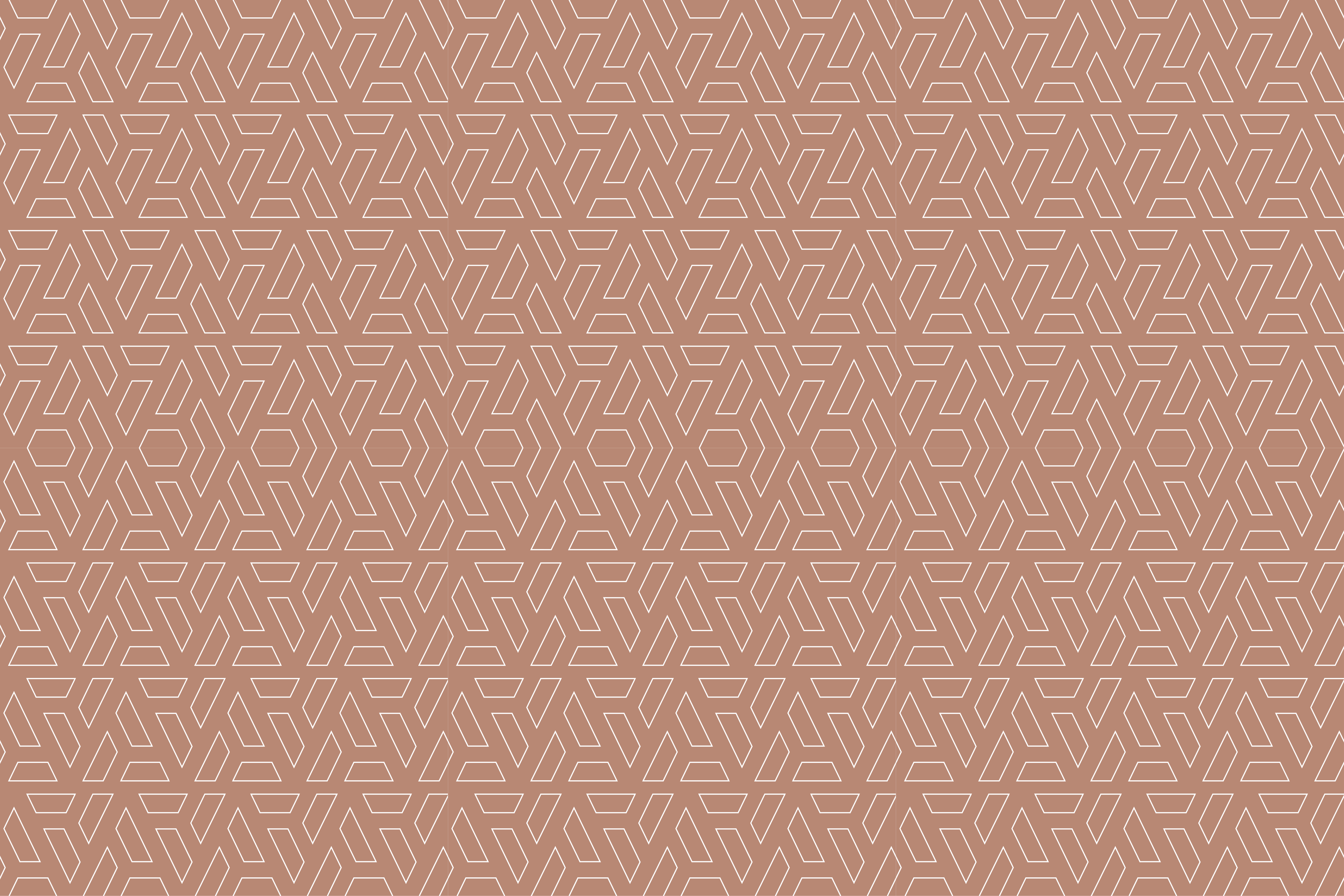 Vinyl Teppich geometrisch stilvolles braunes element - TenStickers