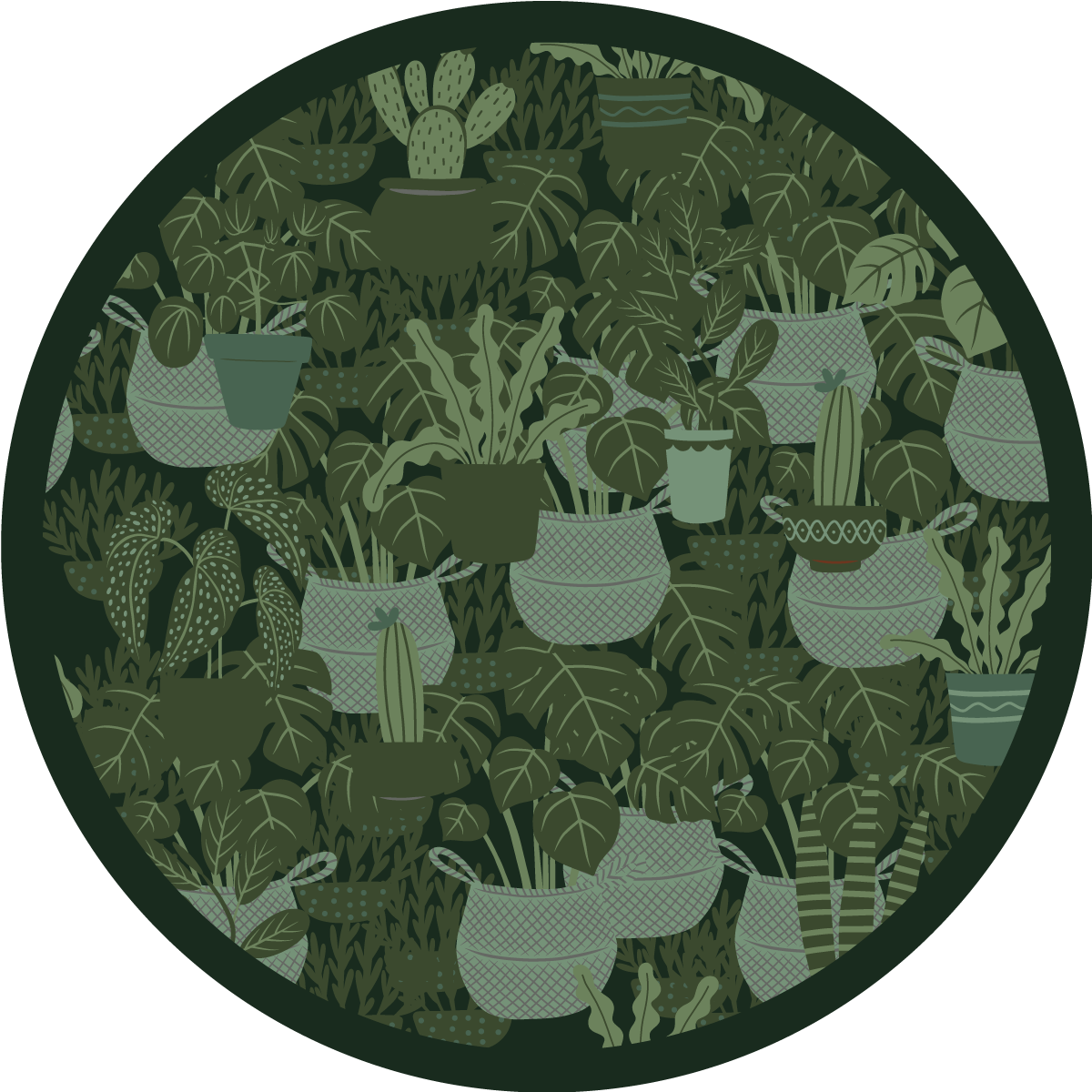 Vinyl Teppich Blumen botanische illustration - TenStickers