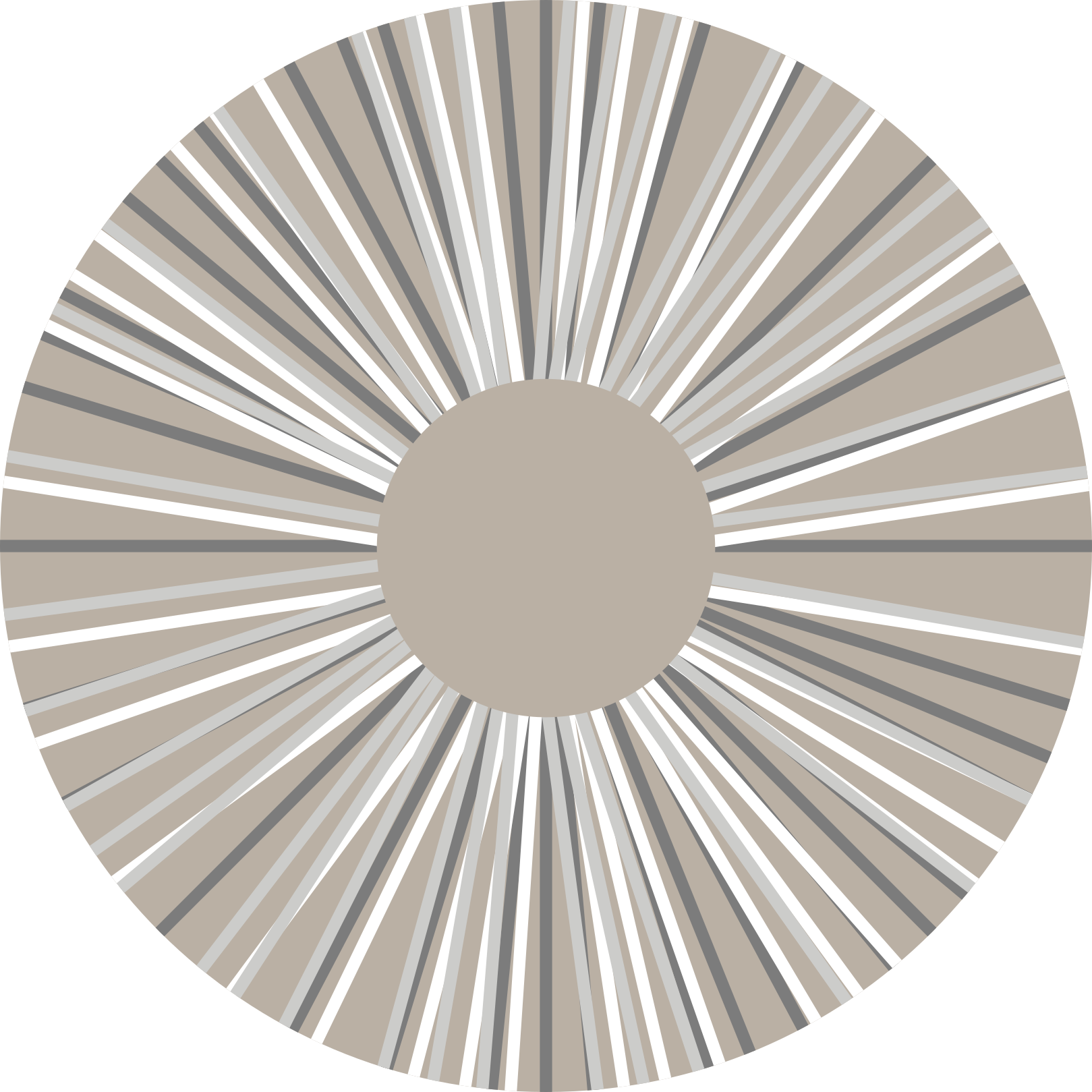 Vinyl Teppich geometrisch geometrisches burst-kreismuster - TenStickers