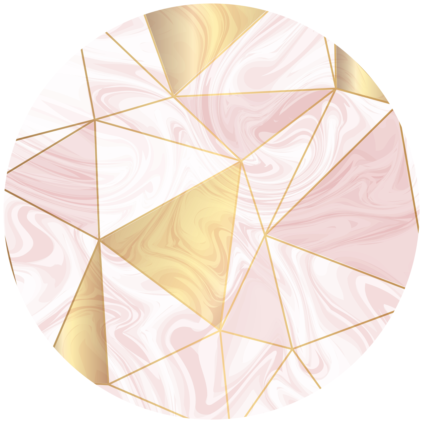 Vinyl Teppich geometrisch geometrisches Pastellmosaik - TenStickers