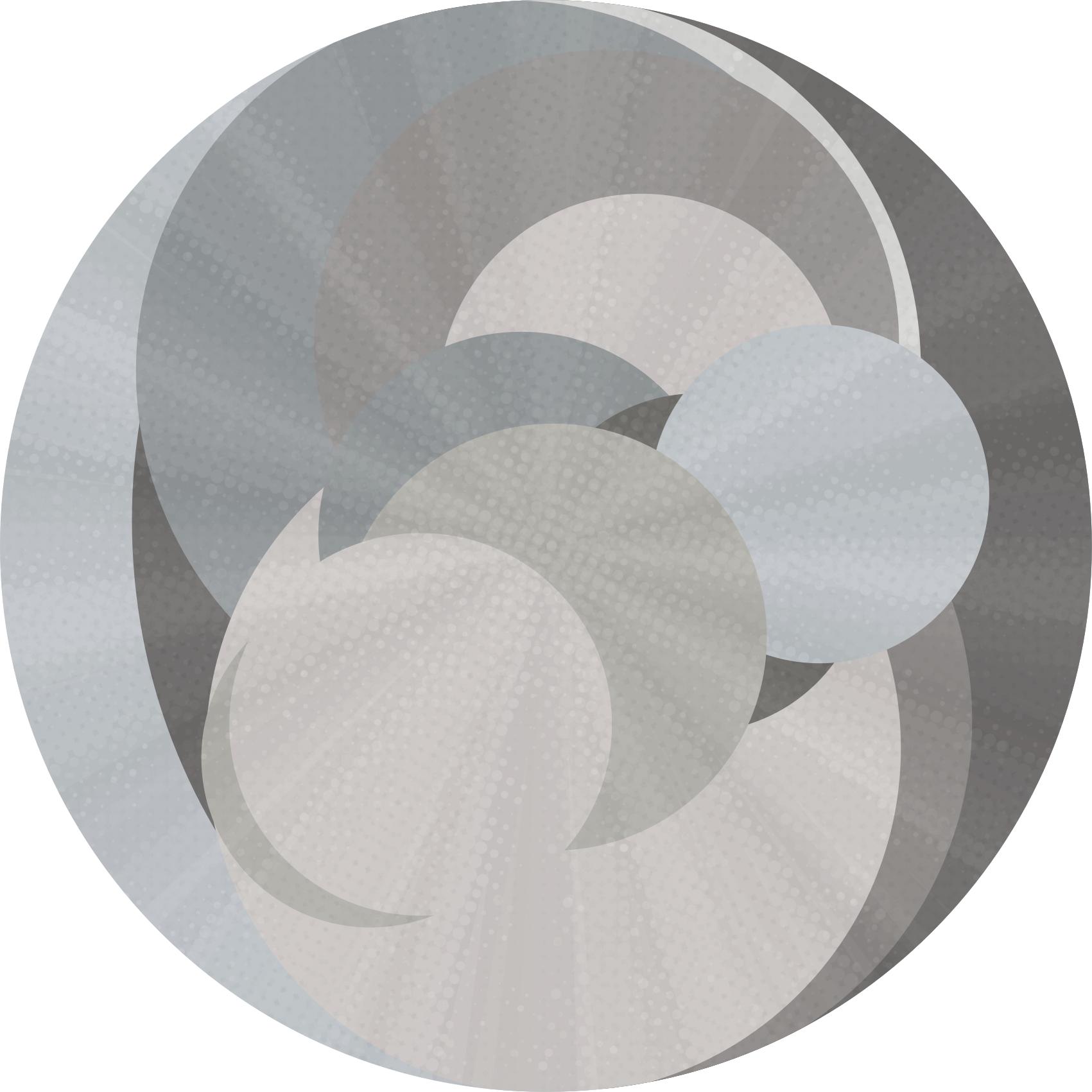 Vinyl Teppich geometrisch illusion überlappender kreise - TenStickers