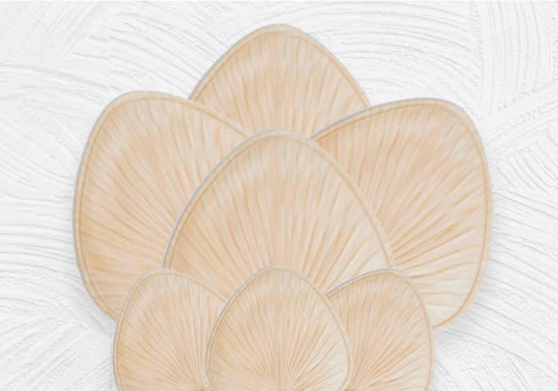 Vinylteppich Textur textured Neutral Petal Shape - TenStickers