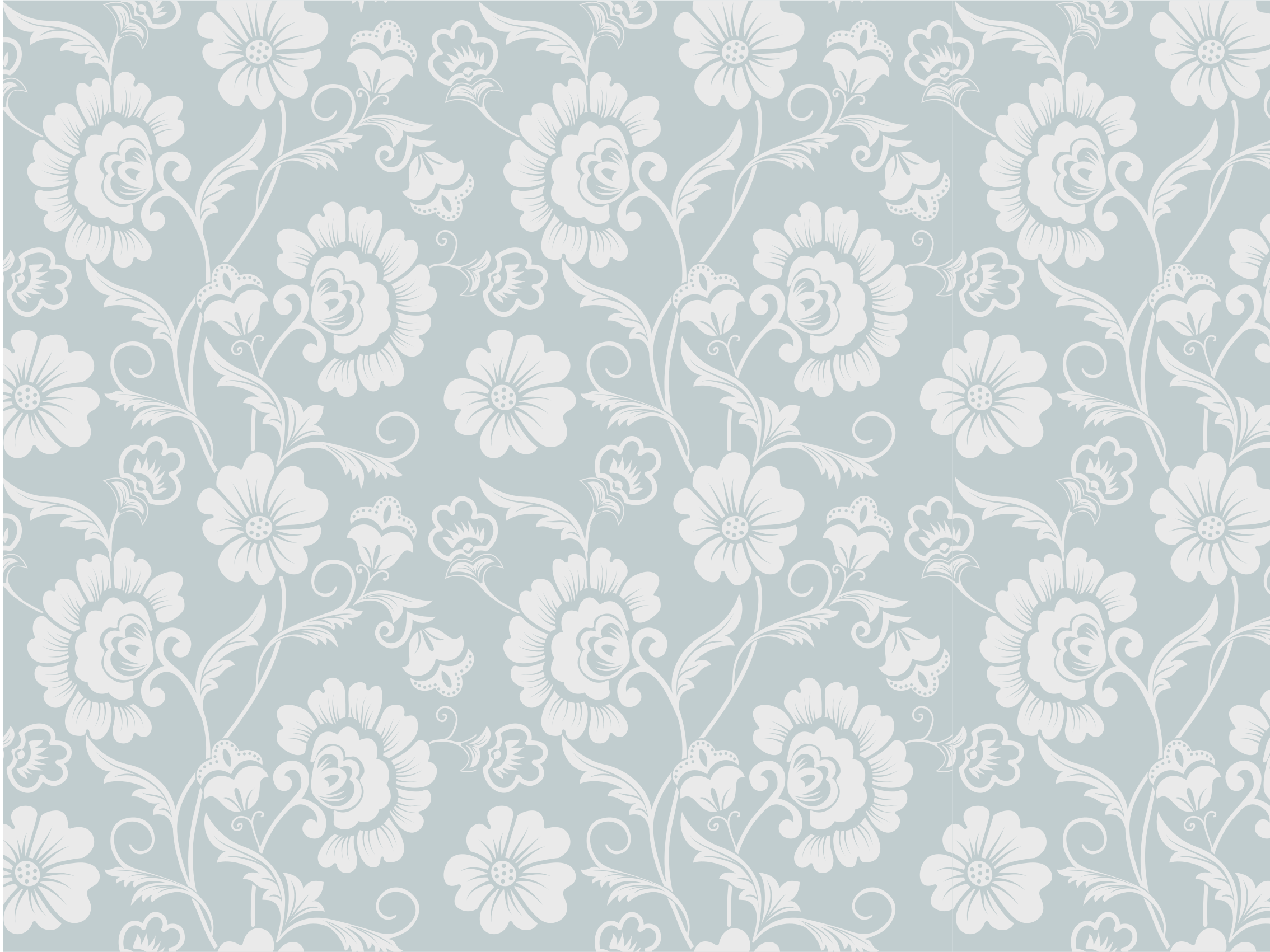 Vinyl Teppich Blumen elegantes Blumenmuster - TenStickers