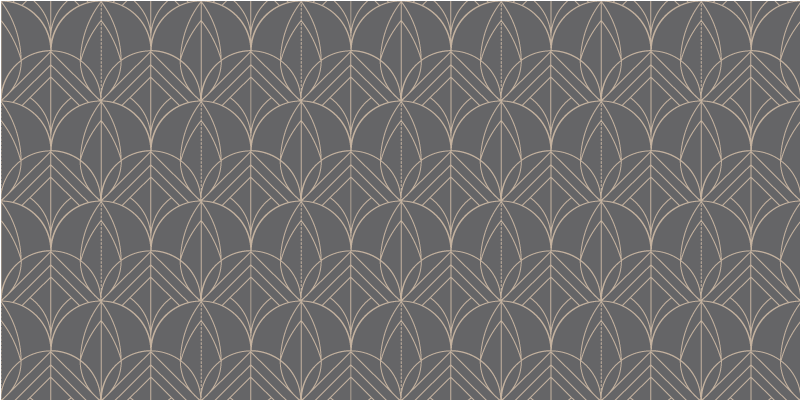 Vinyl Teppich geometrisch geometrisches graues muster - TenStickers