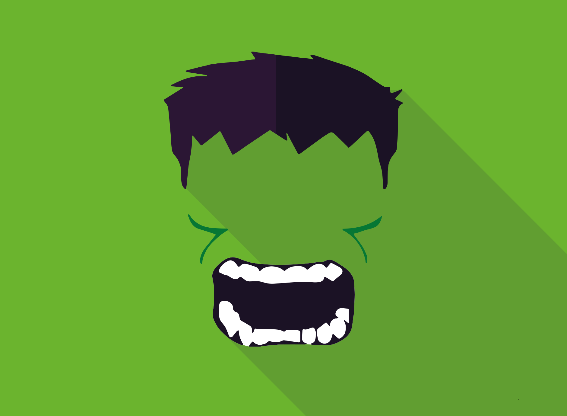 Vinylteppich kindlich Grüner superheld - TenStickers